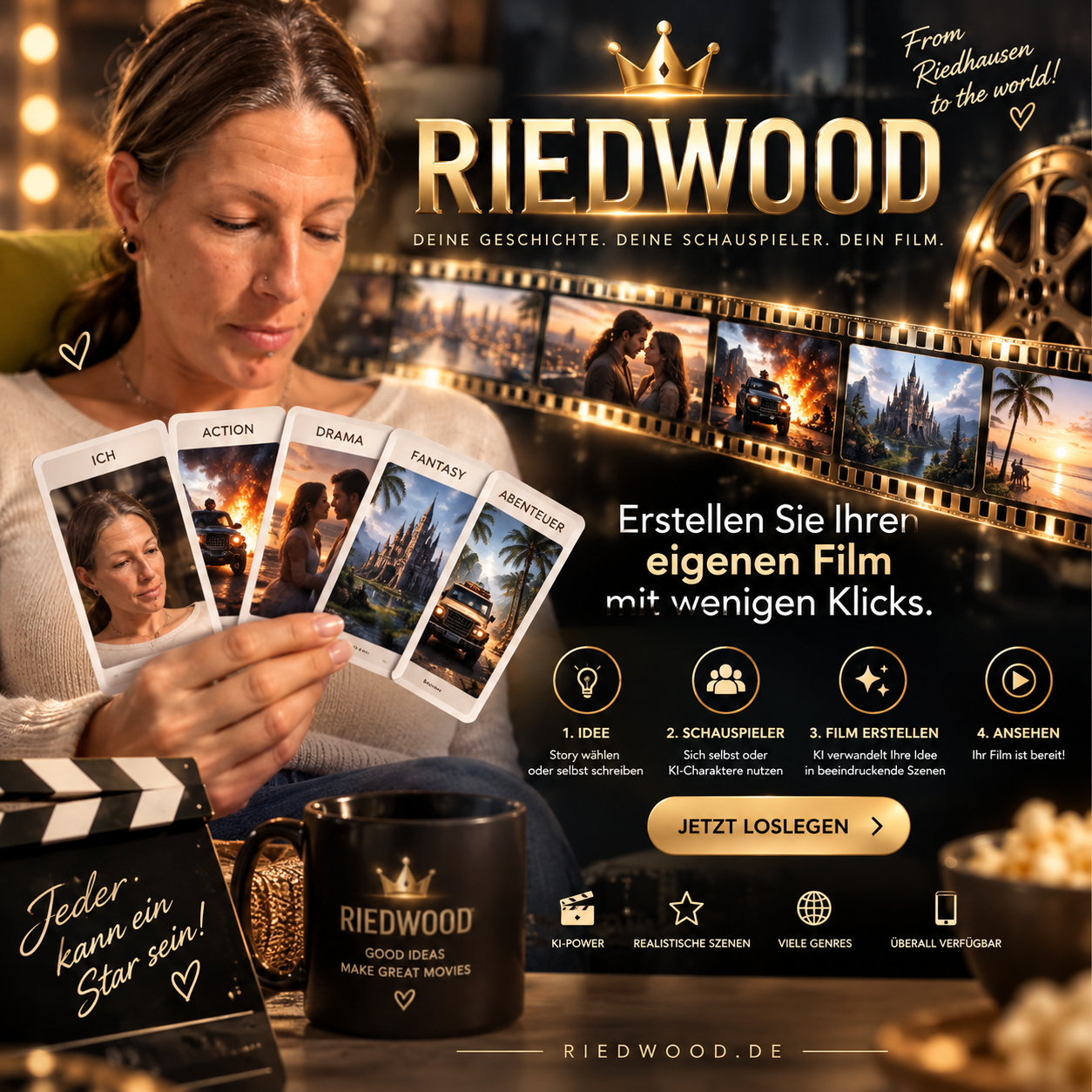 RIEDWOOD \'96 Erstellen Sie Ihren eigenen Film